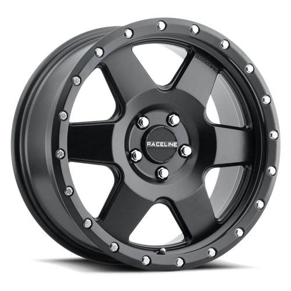 Raceline 946B-BOOST 18" Cast Aluminum Wheel, BOOST-CUV BLACK 17X8 5X127 +35mm