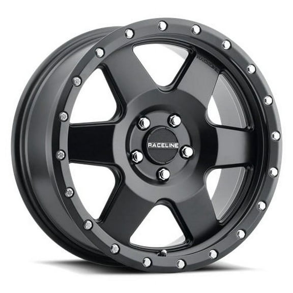 Raceline 946B-BOOST 18" Cast Aluminum Wheel, BOOST-CUV BLACK 17X8 5X127 +35mm