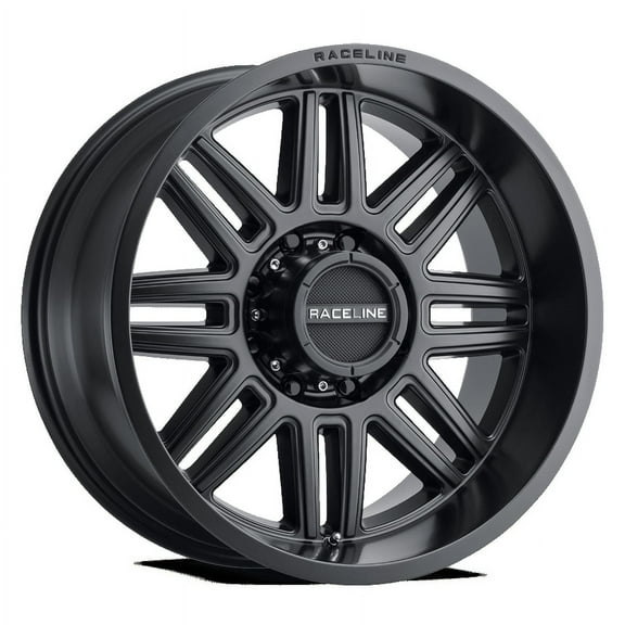 Raceline 948B-SPLIT 18" Cast Aluminum Wheel, SPLIT SATIN BLACK 18X9 8X165.1 -12mm