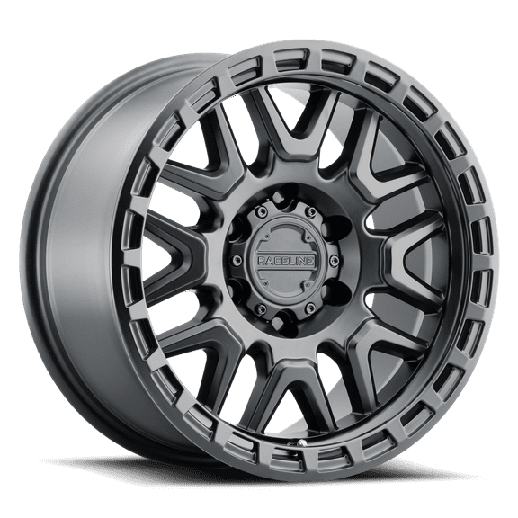 Raceline 953B-KRANK 17" Cast Aluminum Wheel, KRANK SATIN BLACK 17X8.5 5X150 0mm