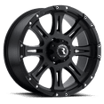 thumbnail image 1 of Raceline 981-RAPTOR 16" Cast Aluminum Wheel, RAPTOR BLACK 16X8 8X170mm 0mm, 1 of 2
