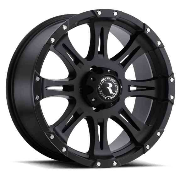 Raceline 981-RAPTOR 16" Cast Aluminum Wheel, RAPTOR BLACK 16X8 8X170mm 0mm