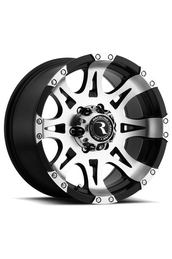 982-RAPTOR 17" Cast Aluminum Wheel, RAPTOR MIRROR/BLACK 17X9 8X170 -12mm