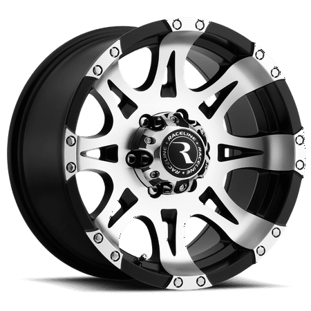Raceline 982-RAPTOR 18" Cast Aluminum Wheel, RAPTOR MIRROR/BLACK 18X9 8X6.5 +20mm
