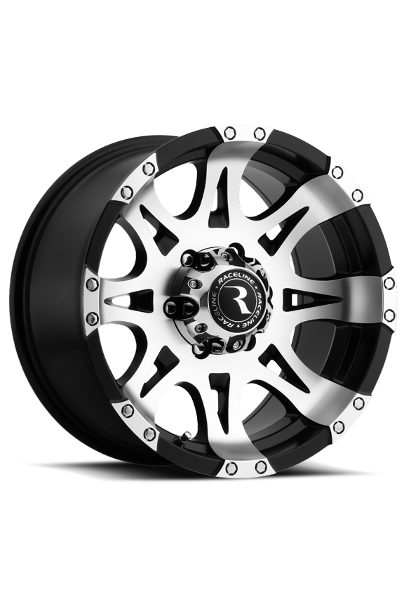 982-RAPTOR 18" Cast Aluminum Wheel, RAPTOR MIRROR/BLACK 18X9 8X6.5 +20mm