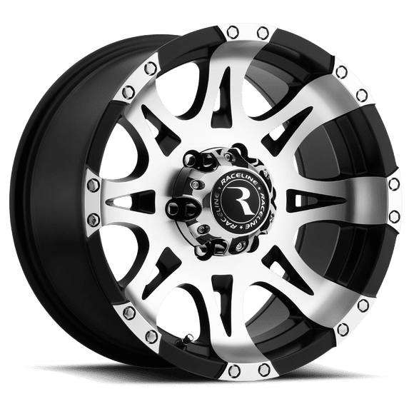 Raceline 982-RAPTOR 18" Cast Aluminum Wheel, RAPTOR MIRROR/BLACK 18X9 8X6.5 +20mm