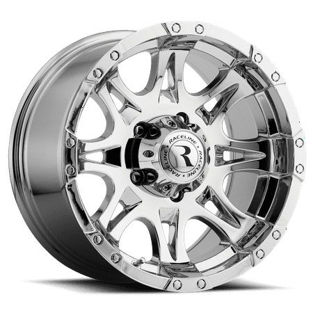 Raceline 983-RAPTOR 17" Cast Aluminum Wheel, RAPTOR CHROME 17X9 6X5.5 0mm