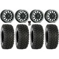 thumbnail image 1 of Raceline Alpha 15" Wheels Bk +25mm 32" XC450 Tires Polaris RZR Turbo R & Pro R Ranger 1500 Xpedition, 1 of 4