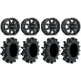 thumbnail image 1 of Raceline Hostage 14" Black Wheels 30" Interforce II Tires Can-Am Commander Maverick Renegade Outlander Defender, 1 of 4
