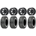 thumbnail image 1 of Raceline Hostage 14" Black Wheels 32" Roxxzilla 396 Tires Can-Am Commander Maverick Renegade Outlander Defender, 1 of 4