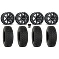thumbnail image 1 of Raceline Hostage 14" Wheels Black 30" DX440 Tires Kawasaki Mule Pro FXT, 1 of 4