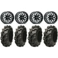 thumbnail image 1 of Raceline Krank 14" Black Wheels 27" Mega Mayhem Tires Sportsman 550 850 1000, 1 of 5