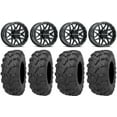 thumbnail image 1 of Raceline Krank 14" Black Wheels 28" Bear Claw EVO Tires Can-Am Commander Maverick Renegade Outlander Defender, 1 of 4