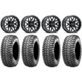 thumbnail image 1 of Raceline Krank 14" Black Wheels 28" Liberty Tires Polaris RZR XP 1000 / PRO XP / Ranger XP 900/1000, 1 of 4