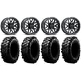 thumbnail image 1 of Raceline Krank 14" Black Wheels 30" Carnivore Tires Sportsman RZR Ranger, 1 of 4