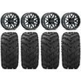 thumbnail image 1 of Raceline Krank 14" Black Wheels 30" Reptile Tires Sportsman RZR Ranger, 1 of 4
