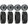thumbnail image 1 of Raceline Krank 14" Black Wheels 32" XT400 Tires Can-Am Commander Maverick Renegade Outlander Defender, 1 of 4
