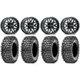 thumbnail image 1 of Raceline Krank 14" Black Wheels 35" Roxxzilla Tires Kawasaki Mule Pro FXT, 1 of 4
