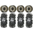 thumbnail image 1 of Raceline Krank 14" Bronze Wheels 27" Moto MTC Tires Sportsman 550 850 1000, 1 of 4