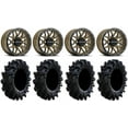 thumbnail image 1 of Raceline Krank 14" Bronze Wheels 28" Intimidator Tires Can-Am Commander Maverick Renegade Outlander Defender, 1 of 4