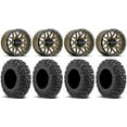 thumbnail image 1 of Raceline Krank 14" Bronze Wheels 30" MotoVator Tires Sportsman RZR Ranger, 1 of 4