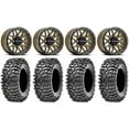 thumbnail image 1 of Raceline Krank 14" Bronze Wheels 30" Roxxzilla 396 Tires Sportsman RZR Ranger, 1 of 4