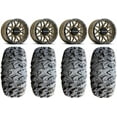 thumbnail image 1 of Raceline Krank 14" Bronze Wheels 32" MotoClaw Tires Can-Am Commander Maverick Renegade Outlander Defender, 1 of 4