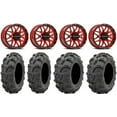 thumbnail image 1 of Raceline Krank 14" Red Wheels 27" Mud Lite XL Tires Polaris RZR XP 1000 / PRO XP / Ranger XP 900/1000, 1 of 4