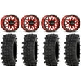 thumbnail image 1 of Raceline Krank 14" Red Wheels 28" ACP Tires Sportsman RZR Ranger, 1 of 4