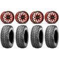 thumbnail image 1 of Raceline Krank 14" Red Wheels 30" Liberty Tires Sportsman RZR Ranger, 1 of 4