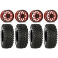 thumbnail image 1 of Raceline Krank 14" Red Wheels 30" XC450 Tires Kawasaki Mule Pro FXT, 1 of 4