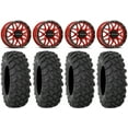 thumbnail image 1 of Raceline Krank 14" Red Wheels 30" XTR370 Tires Polaris RZR XP 1000 / PRO XP / Ranger XP 900/1000, 1 of 4