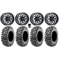 thumbnail image 1 of Raceline Krank 14" Wheels Bk +38mm/+10mm 30" Carnivore R/T Tires Can-Am Defender, 1 of 5