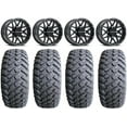 thumbnail image 1 of Raceline Krank 14" Wheels Black +38mm/+10mm 31" MotoHammer Tires Can-Am Defender, 1 of 5