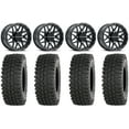 thumbnail image 1 of Raceline Krank 14" Wheels Black +38mm 28" BDC Tires Sportsman RZR Ranger, 1 of 4