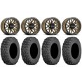 thumbnail image 1 of Raceline Krank 14" Wheels Bronze +38mm 28" Coyote Tires Can-Am Maverick X3 / Honda Pioneer 1000 / Talon, 1 of 4