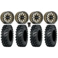 thumbnail image 1 of Raceline Krank 14" Wheels Bronze +38mm 28" MT911 Tires Kawasaki Mule Pro FXT, 1 of 4