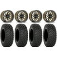 thumbnail image 1 of Raceline Krank 14" Wheels Bronze +38mm 28" RT320 Tires Can-Am Maverick X3 / Honda Pioneer 1000 / Talon, 1 of 4