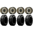 thumbnail image 1 of Raceline Krank 14" Wheels Bronze +38mm 30" Carnivore Tires Sportsman RZR Ranger, 1 of 4