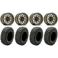thumbnail image 1 of Raceline Krank 14" Wheels Bronze +38mm 30" Crawler XR Tires Can-Am Commander Maverick Renegade Outlander Defender, 1 of 4