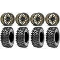 thumbnail image 1 of Raceline Krank 14" Wheels Bronze +38mm 30" Rampage Tires Sportsman RZR Ranger, 1 of 4