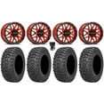 thumbnail image 1 of Raceline Krank 14" Wheels Red 28" Trail Saw 2.0 Tires Polaris RZR XP 1000 / PRO XP / Ranger XP 900/1000, 1 of 4
