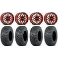 thumbnail image 1 of Raceline Krank 14" Wheels Red 32" Terra Hook Tires Polaris RZR XP 1000 / PRO XP / Ranger XP 900/1000, 1 of 4