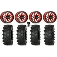 thumbnail image 1 of Raceline Krank 14" Wheels Red +38mm 30" Outlaw M/T Tires Polaris RZR XP 1000 / PRO XP / Ranger XP 900/1000, 1 of 4