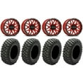 thumbnail image 1 of Raceline Krank 14" Wheels Red +38mm 32" Crawler XG Tires Polaris RZR XP 1000 / PRO XP / Ranger XP 900/1000, 1 of 4