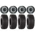 thumbnail image 1 of Raceline Krank 15" Wheels Black 30" XC450 Tires Polaris RZR XP 1000 / PRO XP / Ranger XP 900/1000, 1 of 4