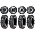 thumbnail image 1 of Raceline Krank 15" Wheels Black 32" Roxxzilla 396 Tires Sportsman RZR Ranger, 1 of 4