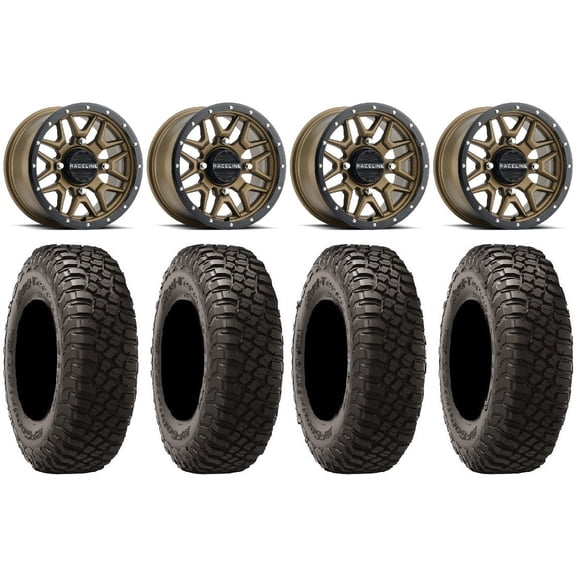 Raceline Krank 15" Wheels Bronze 35" BFG KM3 Tires Polaris RZR XP 1000 / PRO XP / Ranger XP 900/1000