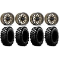 thumbnail image 1 of Raceline Krank 15" Wheels Bronze 35" Carnivore Tires Kawasaki Mule Pro FXT, 1 of 4