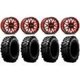 thumbnail image 1 of Raceline Krank 15" Wheels Red 29" Carnivore Tires Can-Am Commander Maverick Renegade Outlander Defender, 1 of 4